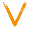 v logo